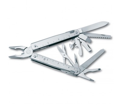 Мультитул Victorinox SwissTool 27, 115 мм, 27 функций, кожаный чехолx (3.0327.L)