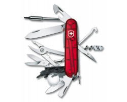 Нож Victorinox CyberTool Lite, 91 мм, 36 функций, полупрозрачный красный (1.7925.T)