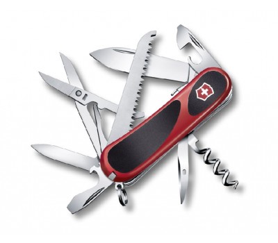 Нож Victorinox EvoGrip S17, 85 мм, 15 функций, красный с черным (2.3913.SC)