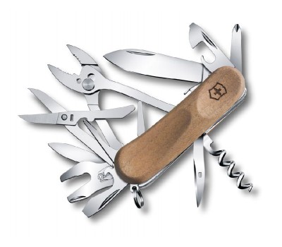 Нож Victorinox EvoWood S557, 85 мм, 19 функций, дерево (2.5221.S63)