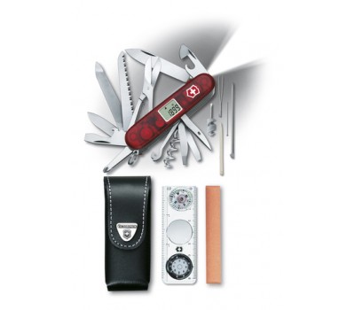 Нож Victorinox Expedition Kit, 91 мм, 41 функция, полупрозрачный красный (1.8741.AVT)