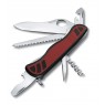 Нож Victorinox Forester, 111 мм, 10 функций, с фиксатором лезвия, красный с черным (0.8361.MC)