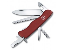 Нож Victorinox Forester, 111 мм, 12 функций, с фиксатором лезвия, красныйx (0.8363)