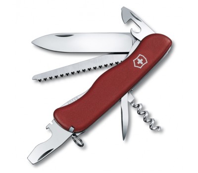 Нож Victorinox Forester, 111 мм, 12 функций, с фиксатором лезвия, красныйx (0.8363)