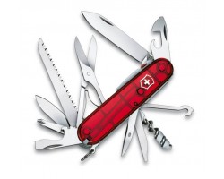 Нож Victorinox Huntsman Lite, 91 мм, 21 функция, полупрозрачный красный (1.7915.T)