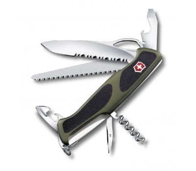 Нож Victorinox RangerGrip 179, 130 мм, 12 функций, зеленый (0.9563.MWC4)