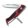 Нож Victorinox RangerGrip 52, 130 мм, 5 функций, красный с чернымx (0.9523.C)