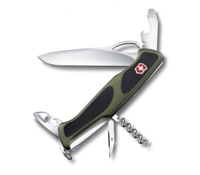 Нож Victorinox RangerGrip 61, 130 мм, 11 функций, зеленыйx (0.9553.MC4)