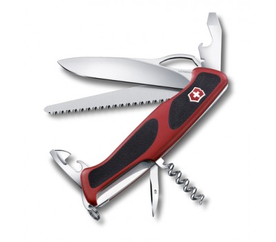 Нож Victorinox RangerGrip 79, 130 мм, 12 функций, красный с чернымx (0.9563.MC)