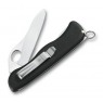 Нож Victorinox Sentinel One Hand belt-clip, 111 мм, 5 функций, с фиксатором лезвия, черныйx (0.8416.M3)