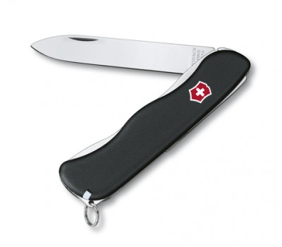 Нож Victorinox Sentinel, 111 мм, 4 функции, с фиксатором лезвия, черныйx (0.8413.3)