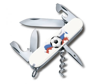 Нож Victorinox Spartan, 91 мм, 12 функций, Российский футбол (1.3603 SOCCER I)