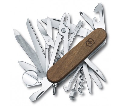 Нож Victorinox SwissChamp Wood, 91мм, 29 функций, дерево (1.6791.63)