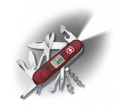 Нож Victorinox Traveller Lite, 91 мм, 27 функций, полупрозрачный красный (1.7905.AVT)