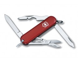 Нож-брелок Victorinox Classic Manager, 58 мм, 10 функций, красный (0.6365)