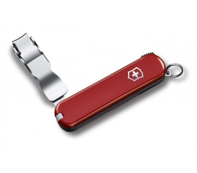 Нож-брелок Victorinox Classic Nail Clip 582, 65 мм, 4 функции, красный (0.6453)