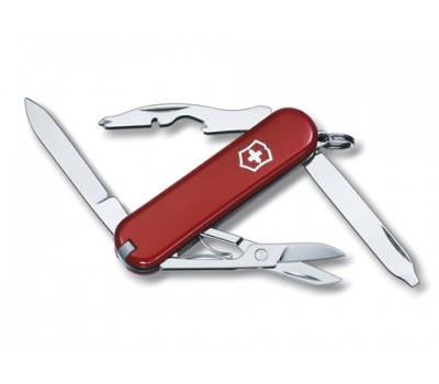 Нож-брелок Victorinox Classic Rambler, 58 мм, 10 функций, красныйx (0.6363)