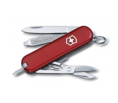 Нож-брелок Victorinox Classic Signature, 58 мм, 7 функций, красный (0.6225)