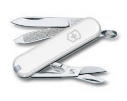 Нож-брелок Victorinox Classic, 58 мм, 7 функций, белыйx (0.6223.7)