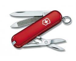 Нож-брелок Victorinox Classic, 58 мм, 7 функций, красныйx (0.6203)