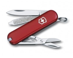 Нож-брелок Victorinox Classic, 58 мм, 7 функций, красныйx (0.6223)