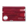 Швейцарская карточка Victorinox SwissCard Nailcare, краснаяx (0.7240.T)
