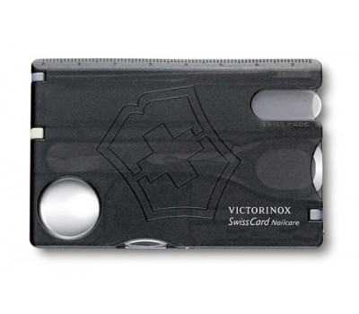 Швейцарская карточка Victorinox SwissCard Nailcare, чернаяx (0.7240.T3)