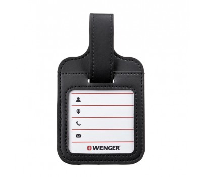 Бирка для багажа Wenger, черная, 9x14x1 см (604547)