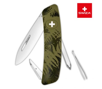 Швейцарский нож SWIZA C02 Camouflage, 95 мм, 6 функций, хаки (KNI.0020.2050)