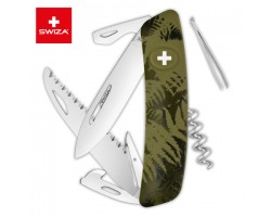 Швейцарский нож SWIZA C05 Camouflage, 95 мм, 12 функций, хаки (KNI.0050.2050)