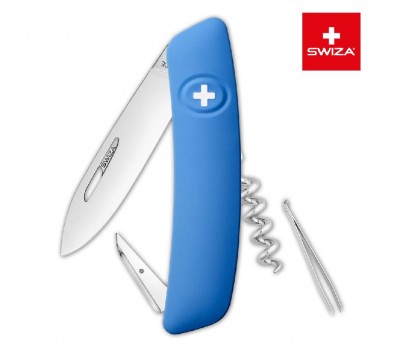 Швейцарский нож SWIZA D01 Standard, 95 мм, 6 функций, синий (KNI.0010.1030)