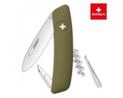 Швейцарский нож SWIZA D01 Standard, 95 мм, 6 функций, темно-зеленый (KNI.0010.1050)