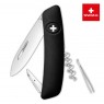 Швейцарский нож SWIZA D01 Standard, 95 мм, 6 функций, черный (KNI.0010.1010)