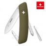 Швейцарский нож SWIZA D02 Standard, 95 мм, 6 функций, темно-зеленый (KNI.0020.1050)