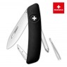 Швейцарский нож SWIZA D02 Standard, 95 мм, 6 функций, черный (блистер) (KNI.0020.1011)