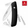 Швейцарский нож SWIZA D03 Standard, 95 мм, 11 функций, черный (KNI.0030.1010)