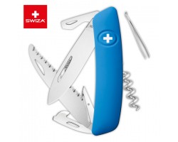 Швейцарский нож SWIZA D05 Standard, 95 мм, 12 функций, синий (KNI.0050.1030)