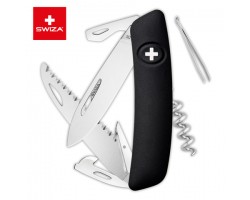 Швейцарский нож SWIZA D05 Standard, 95 мм, 12 функций, черный (KNI.0050.1010)