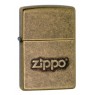 Зажигалка Zippo Classic с покрытием Antique Brass, латунь сталь, серебристая, матовая, 36x12x56 мм (28994)