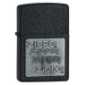 Зажигалка Zippo с покрытием Black Crackle, латунь сталь, черная, матовая, 36x12x56 мм (363)