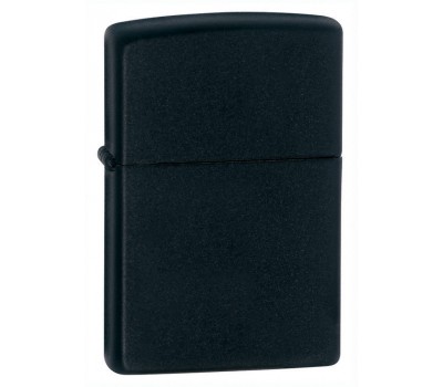 Зажигалка Zippo с покрытием Black Matte, латунь сталь, черная, матовая, 36x12x56 мм (218)