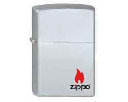 Зажигалка Zippo с покрытием Satin Chrome, латунь сталь, серебристая, матовая, 36x12x56 м (205 ZIPPO)