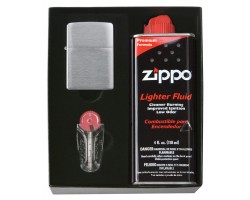 Набор подарочный для широкой зажигалки Zippo, черный, 118х43х145 мм (50R), зажигалка в комплект не входит