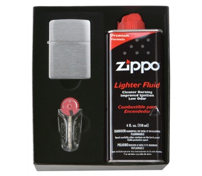 Набор подарочный для широкой зажигалки Zippo, черный, 118х43х145 мм (50R), зажигалка в комплект не входит