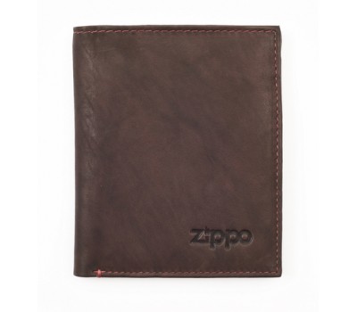 Портмоне Zippo, цвет коричневый, натуральная кожа, 10 1,5 12,3 см (2005122)