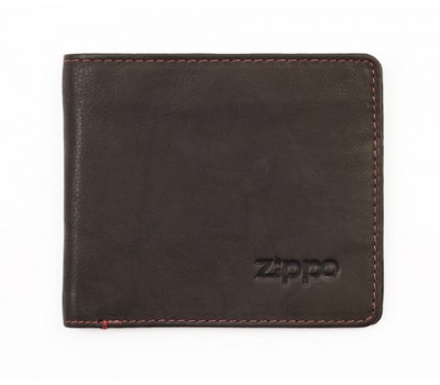Портмоне Zippo, цвет коричневый, натуральная кожа, 11 1,2 10 см (2005116)