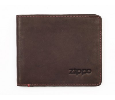 Портмоне Zippo, цвет коричневый, натуральная кожа, 11 1,2 10 см (2005117)