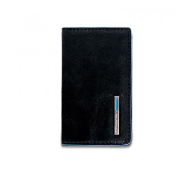 Чехол для кредитных визитных карт Piquadro Blue Square, черный, 10x6x1,5 см (PP1263B2 N)