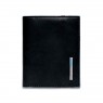 Чехол для кредитных визитных карт Piquadro Blue Square, черный, 8,8x10,5x1,2 см (PP1395B2 N)