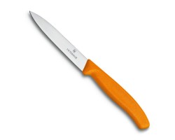 Нож Victorinox для очистки овощей, лезвие 10 см, оранжевый (6.7706.L119)